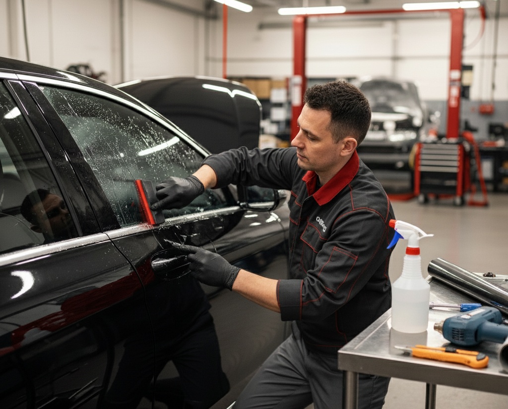 Window tint installation